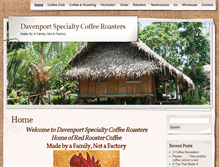 Tablet Screenshot of davenportcoffee.com